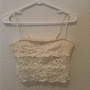 UO White Lace Bralette Top